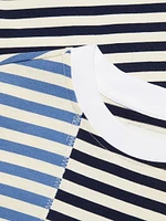 Multi-Stripe T-Shirt Dress