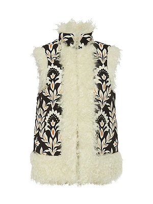Sleeveless Folk Jacket