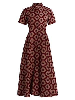 Feyi Printed Midi-Dress
