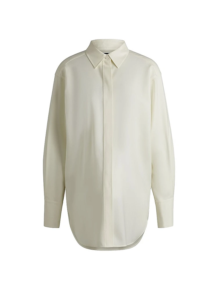 Travel-Friendly Blouse Wrinkle-Resistant Wool