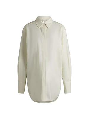 Travel-Friendly Blouse Wrinkle-Resistant Wool