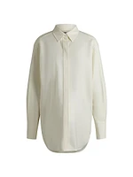 Travel-Friendly Blouse Wrinkle-Resistant Wool