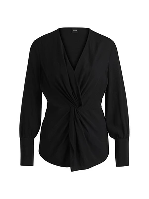 Regular-Fit Blouse Silk