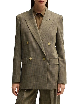 Regular-Fit Double-Breasted Blazer