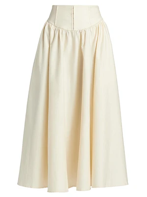 Polina Cotton Poplin Skirt