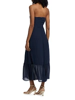 Arta Strapless Midi-Dress