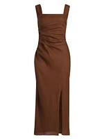 Clemente Linen Midi-Dress