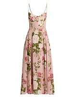 Jaelyn Floral Midi-Dress