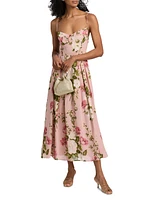 Jaelyn Floral Midi-Dress