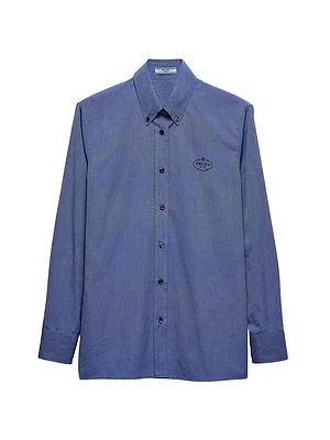 Embroidered Fil-à-Fil Shirt