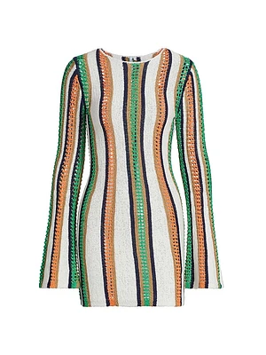May Striped Knit Minidress