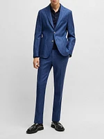 Formal Trousers Micro-Patterned Stretch Fabric