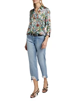 Dani Floral Silk Blouse