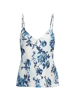 Jane Floral Silk Top
