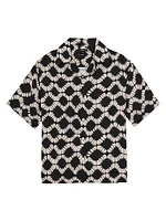 Makarb Abstract Floral Cuban Shirt