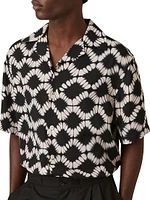 Makarb Abstract Floral Cuban Shirt