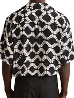 Makarb Abstract Floral Cuban Shirt