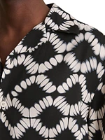 Makarb Abstract Floral Cuban Shirt