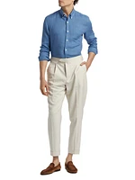 Queens Linen Button-Down Shirt