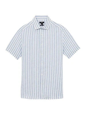 Holiday Linen Stripe Shirt