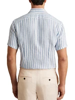 Holiday Linen Stripe Shirt