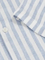 Holiday Linen Stripe Shirt