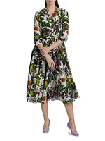 Asher Fruit Farm Cotton Shirtdress