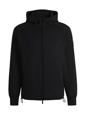 Hooded Regular-Fit Jacket Mixed Materials