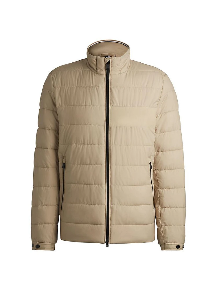 Water Repellent Regular Fit Jacket with Logo Detail
