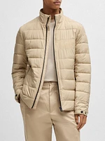 Water Repellent Regular Fit Jacket with Logo Detail