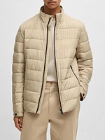 Water Repellent Regular Fit Jacket with Logo Detail