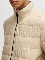 Water Repellent Regular Fit Jacket with Logo Detail