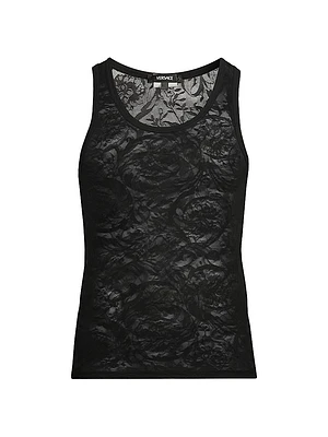 Barocco Sheer Lace Tank