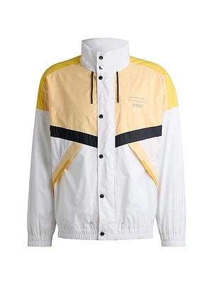 Porsche x Boss Water-Repellent Jacket with Color-Blocking
