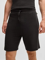 Stretch-Jersey Pajama Shorts with Embroidered Logo