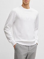 Cotton-Terry Sweatshirt with Logo Detail