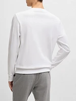 Cotton-Terry Sweatshirt with Logo Detail