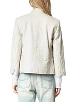 Veryn Leather Blazer