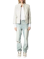 Veryn Leather Blazer