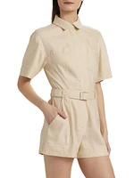 Aspen Linen-Blend Romper