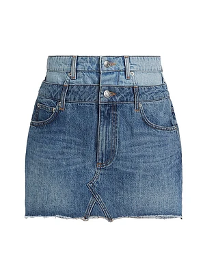 Salix Double Waistband Miniskirt