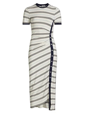 Shanna Striped Midi-Dress
