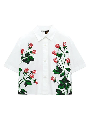 LOEWE x Paula's Ibiza Rose Short-Sleeve Shirt
