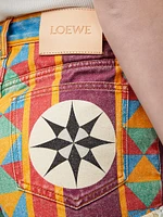 LOEWE x Paula's Ibiza Printed Denim Shorts