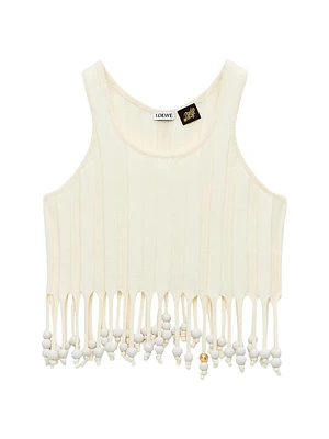 LOEWE x Paula's Ibiza Beaded Tassel Tank Top