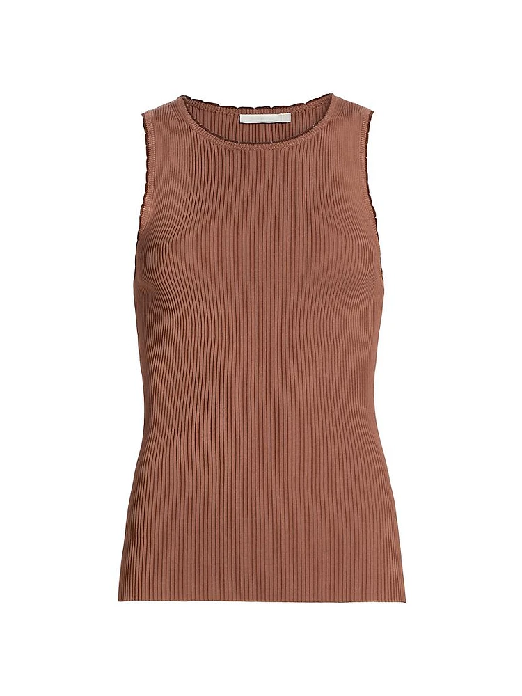 Lucky Scalloped Racer Tank