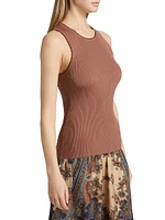 Lucky Scalloped Racer Tank