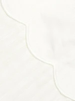 Rhiannon Scallop Linen Voile Midi-Dress