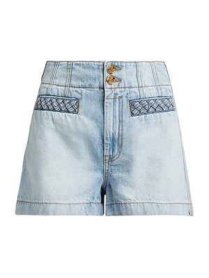 Lucky Washed Denim Shorts