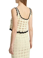 Rhiannon Scallop-Trimmed Crochet Tank